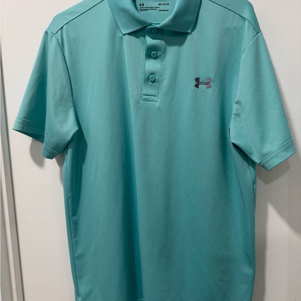 Under Armour Men's Teal Performance Polo